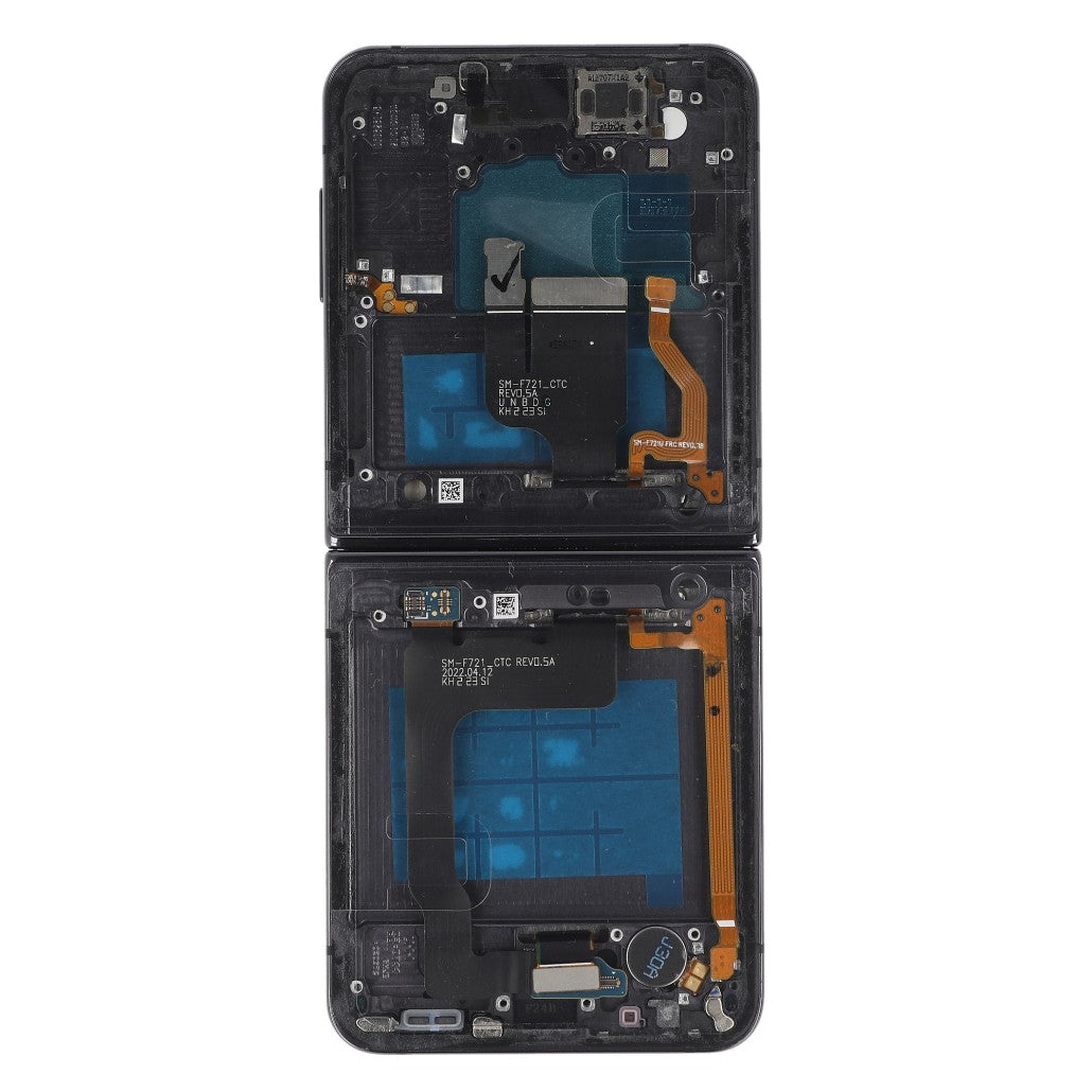 Samsung Galaxy Z Flip4 5G F721B Display And Digitizer With Frame Black Assembled