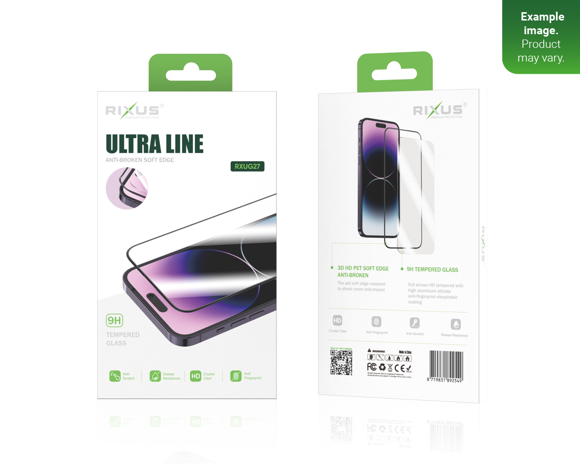 Rixus For iPhone 15 Pro Max Tempered Glass Ultra Line