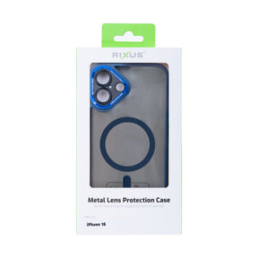 Rixus Classic 04 Case With MagSafe For iPhone 16 Dark Blue