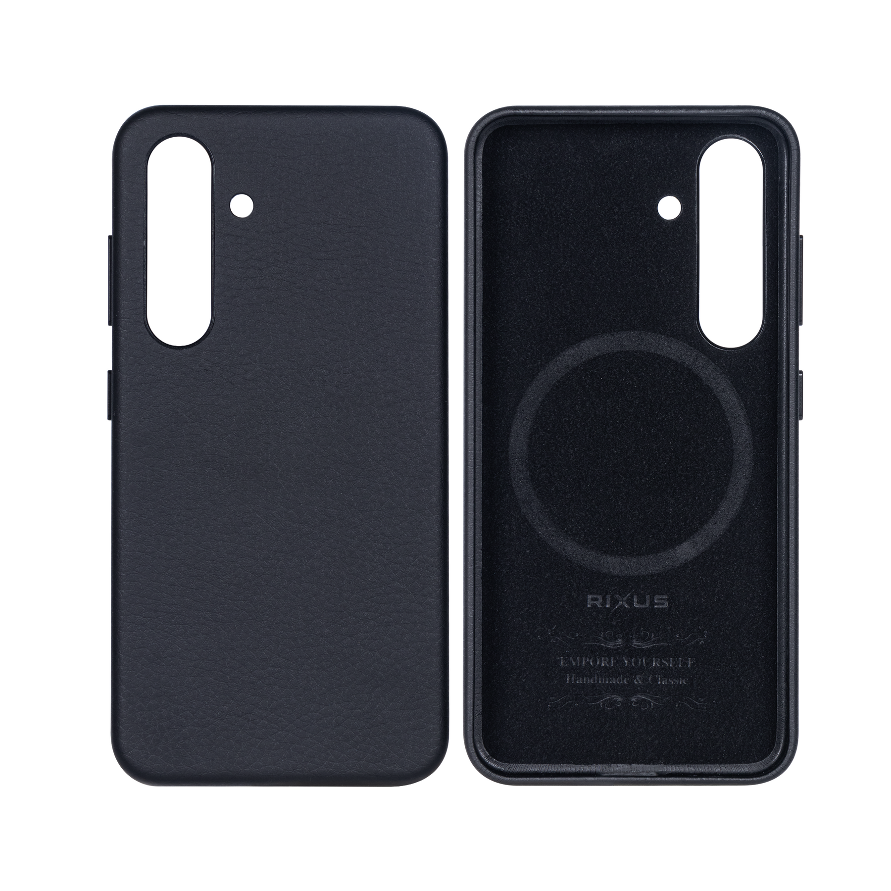 Rixus Classic 02 Case With MagSafe For Samsung Galaxy S24 S921B Black