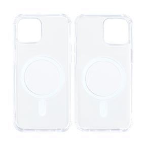 Rixus For iPhone 13 Pro Anti-Burst Case With Magsafe Transparent