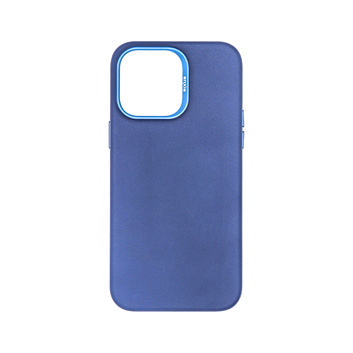 Rixus For iPhone 15 Plus Classic 02 Case With MagSafe Blue