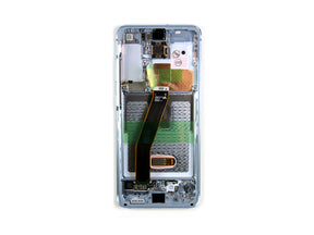 Samsung Galaxy S20 G980F, S20 5G G981F Display And Digitizer With Frame Cloud Blue Service Pack