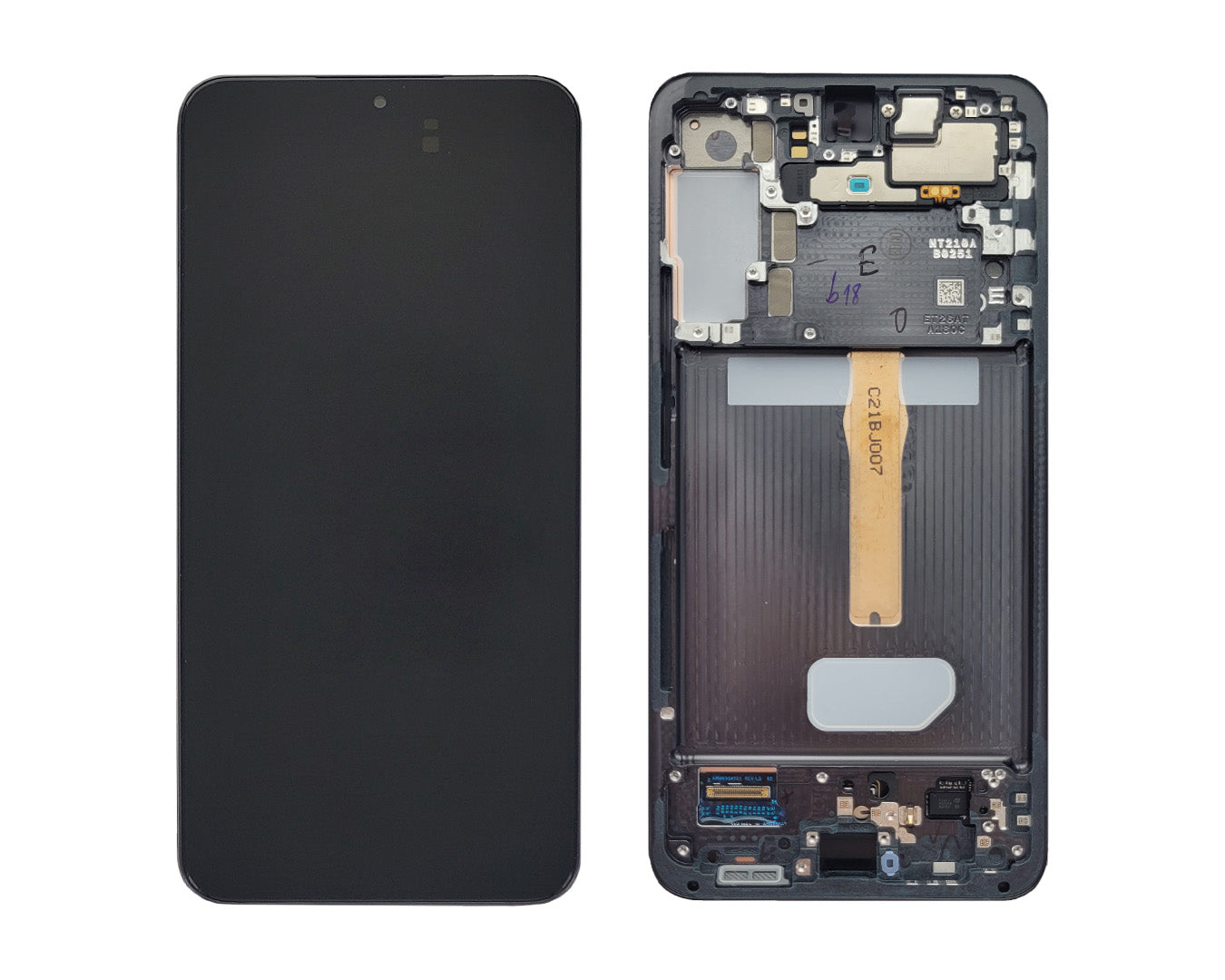 Samsung Galaxy S22 Plus S906B Display And Digitizer With Frame Phantom Black Service Pack