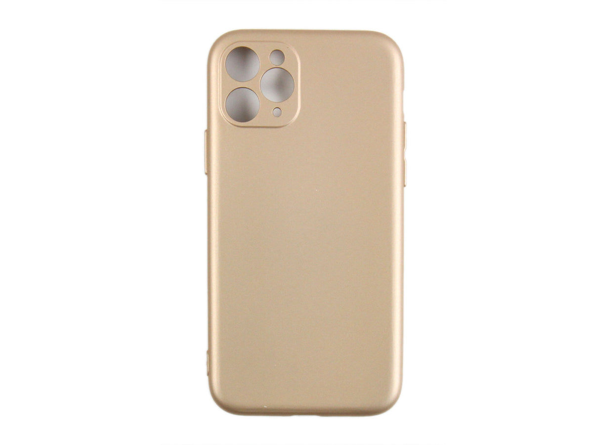 Rixus For iPhone 11 Pro Soft TPU Phone Case Gold