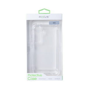 Rixus For Samsung Galaxy A55 5G A556B Anti-Burst Case Transparent