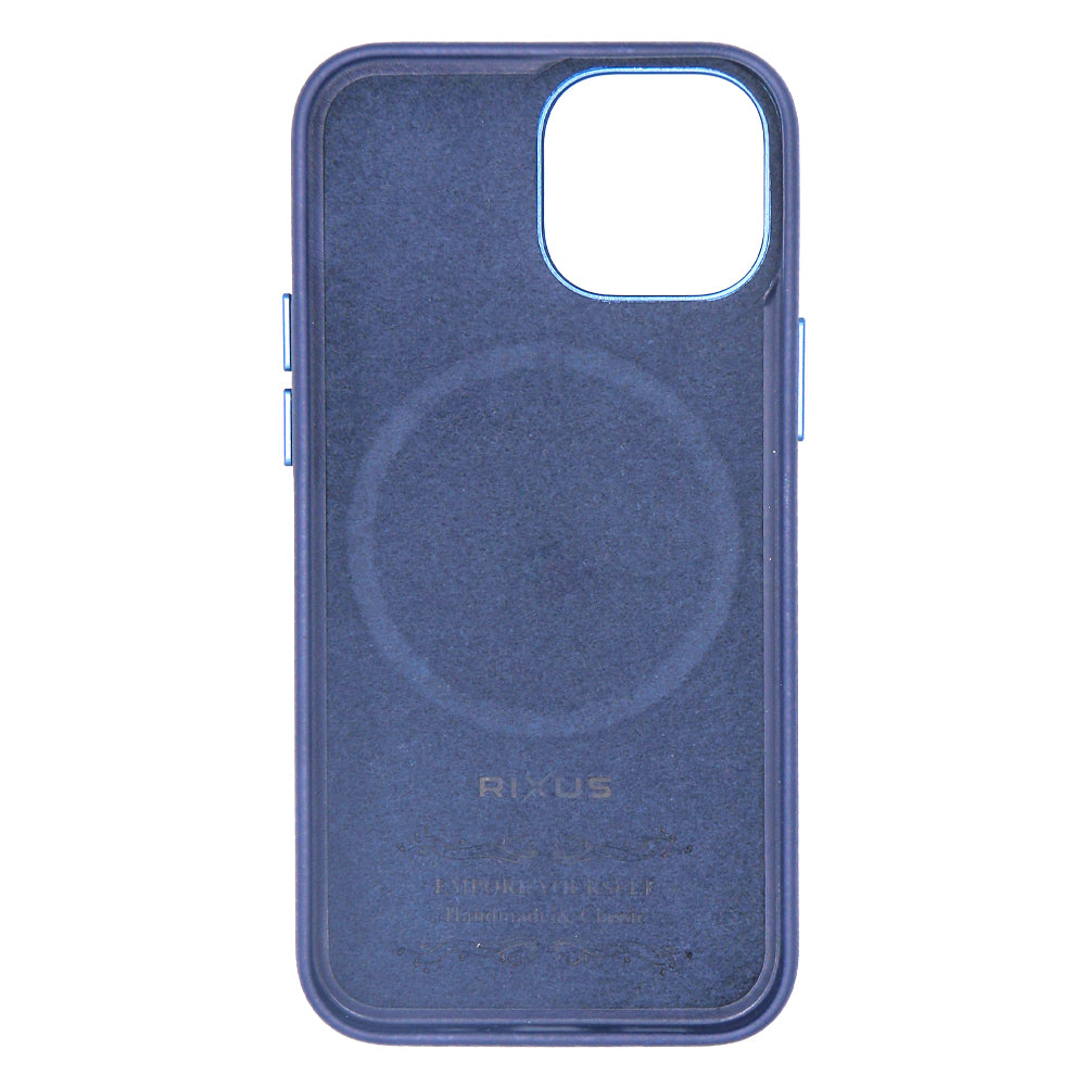 Rixus Classic 02 Case With MagSafe For iPhone 13 Mini Blue