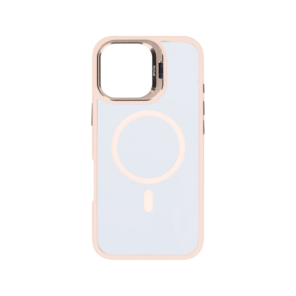 Rixus Classic 03 Case With MagSafe For iPhone 16 Pro Max Light Pink