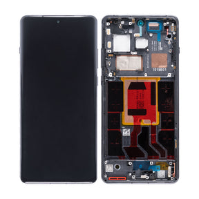 OnePlus 12 Display And Digitizer With Frame Black Service Pack