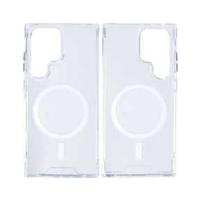 Rixus For Samsung Galaxy S24 Ultra 5G S928B Crystal Clear Anti-shock TPU With MagSafe