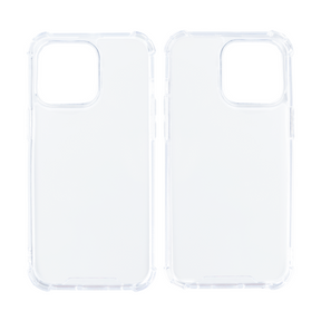 Rixus For iPhone 15 Pro Anti-Burst Case Transparent