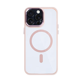 Rixus Classic 04 Case With MagSafe For iPhone 16 Pro Pink