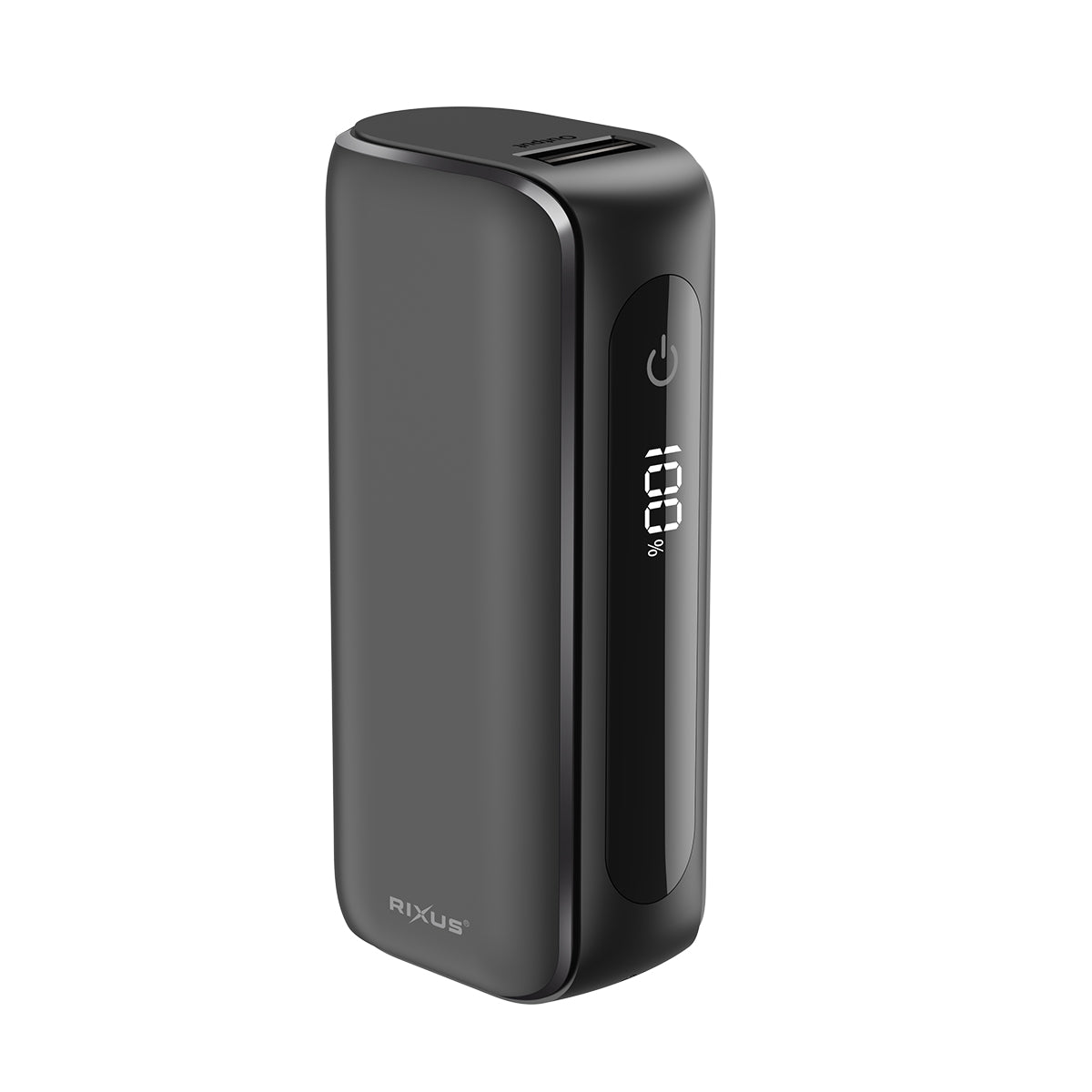 Rixus RXPB23 Compact Powerbank Digital Display 5000mAh Black