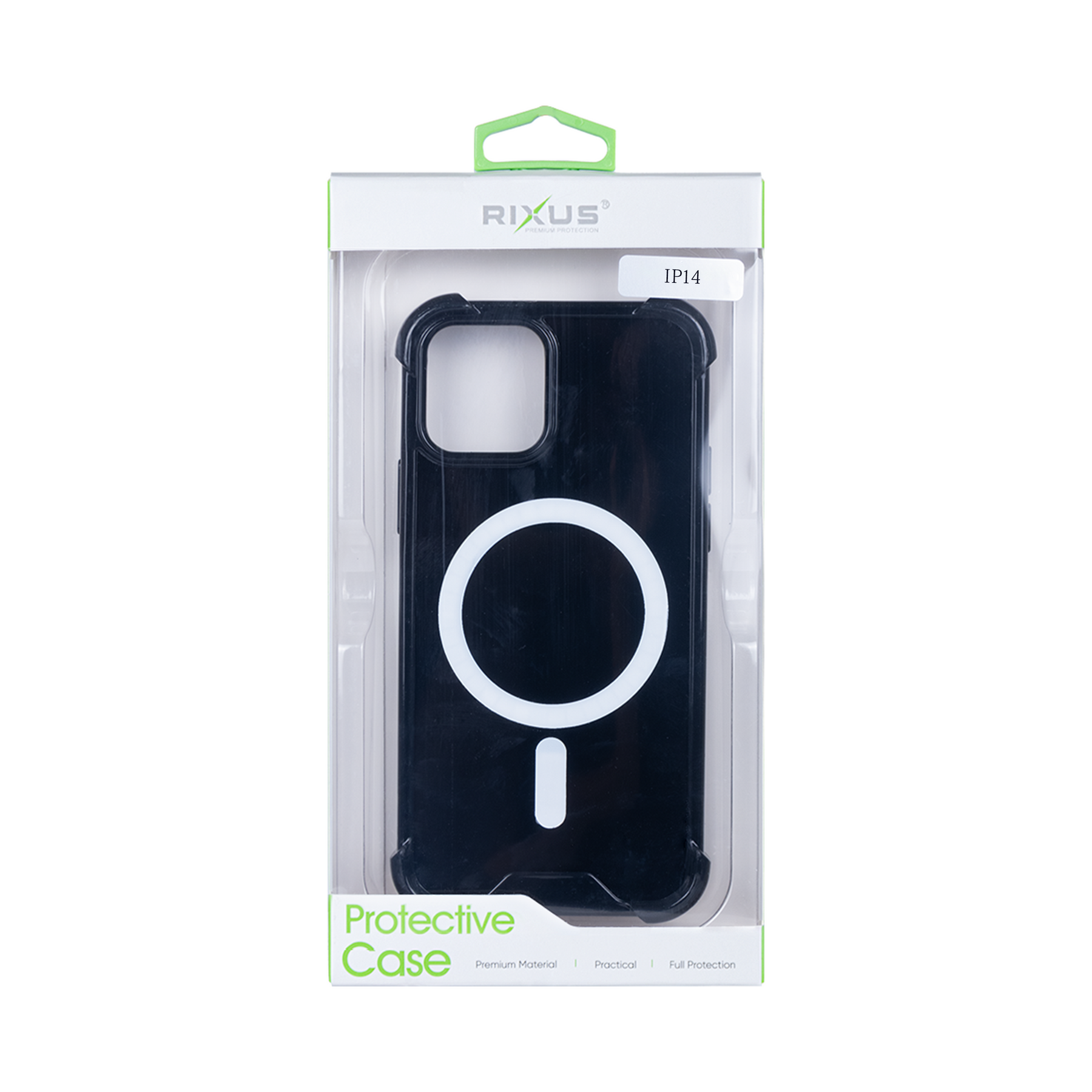 Rixus For iPhone 14 Anti-Burst Case With Magsafe Black