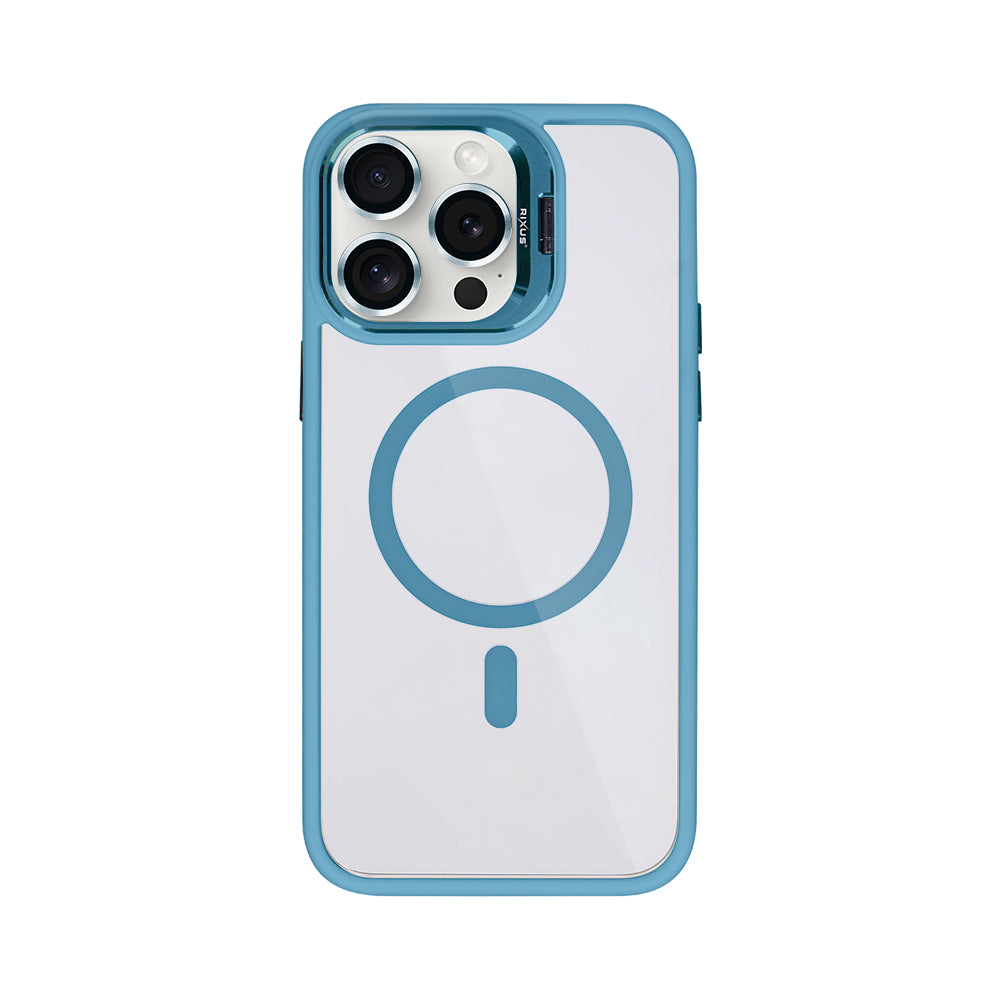 Rixus Classic 03 Case With MagSafe For iPhone 13 Pro Light Blue