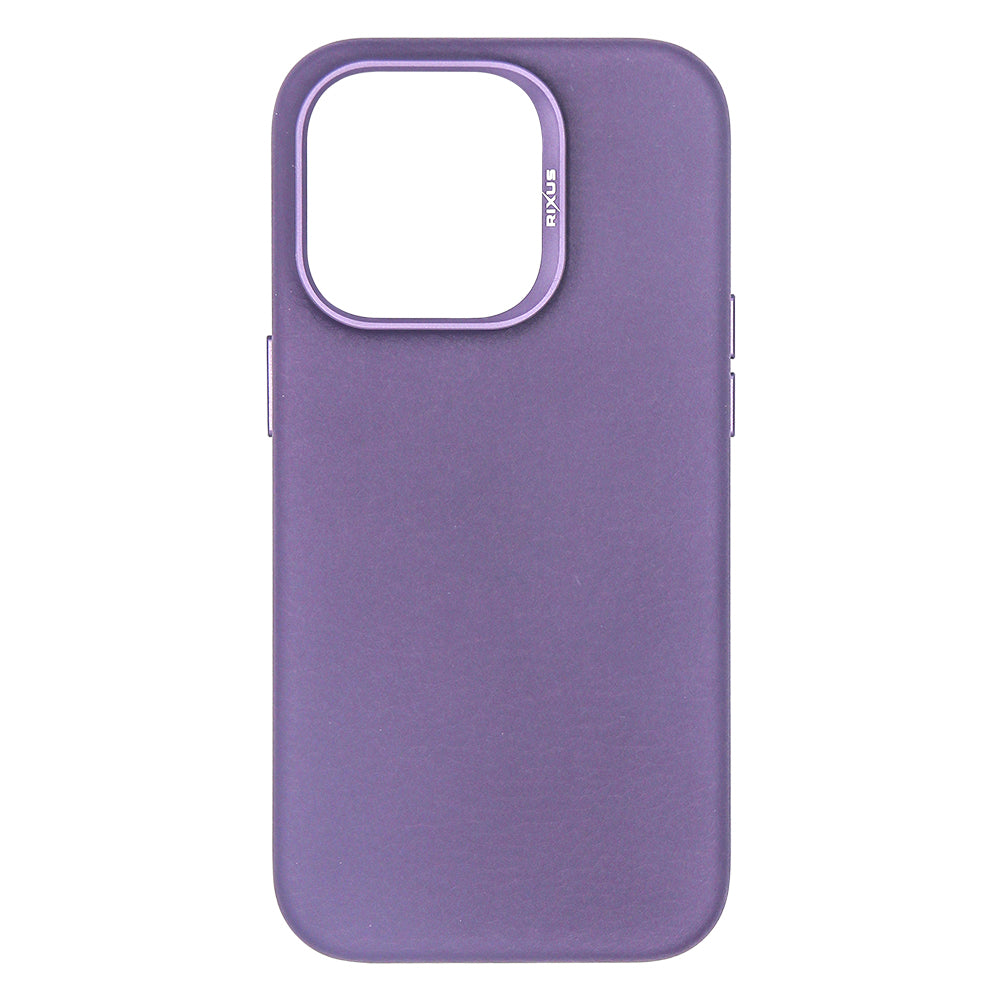 Rixus Classic 02 Case With MagSafe For iPhone 14 Pro Purple