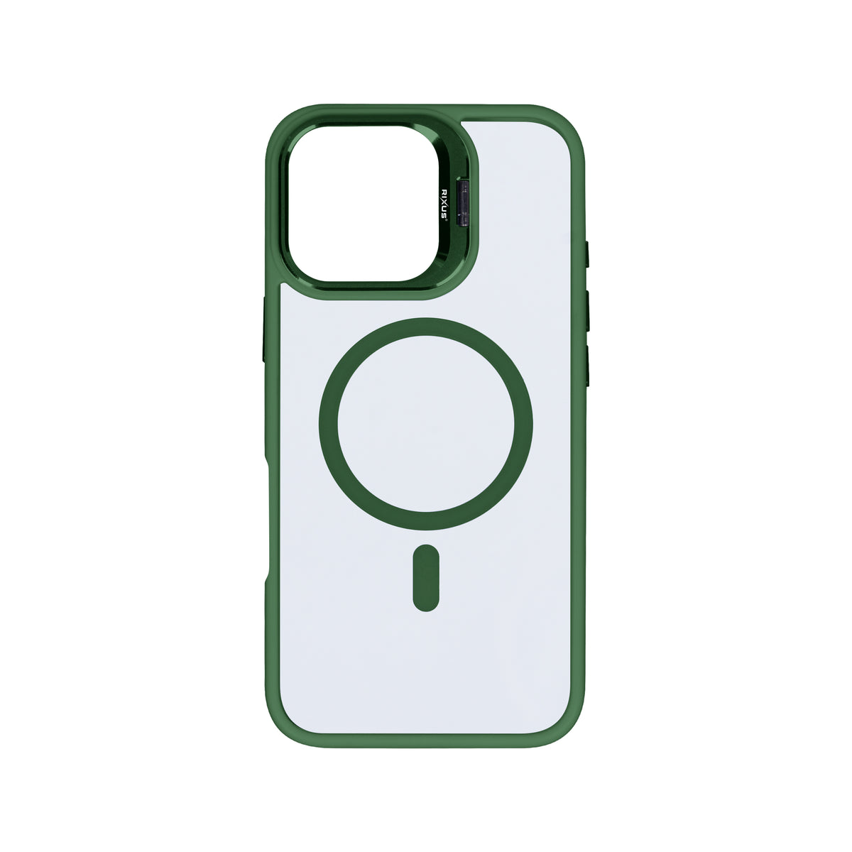 Rixus Classic 03 Case With MagSafe For iPhone 16 Pro Dark Green