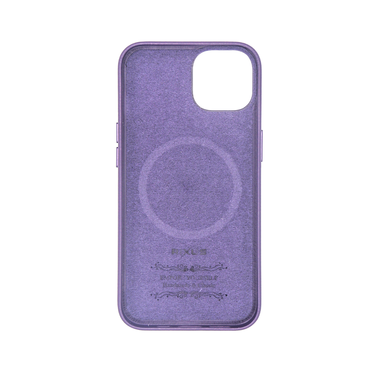 Rixus For iPhone 15 Plus Classic 02 Case With MagSafe Purple