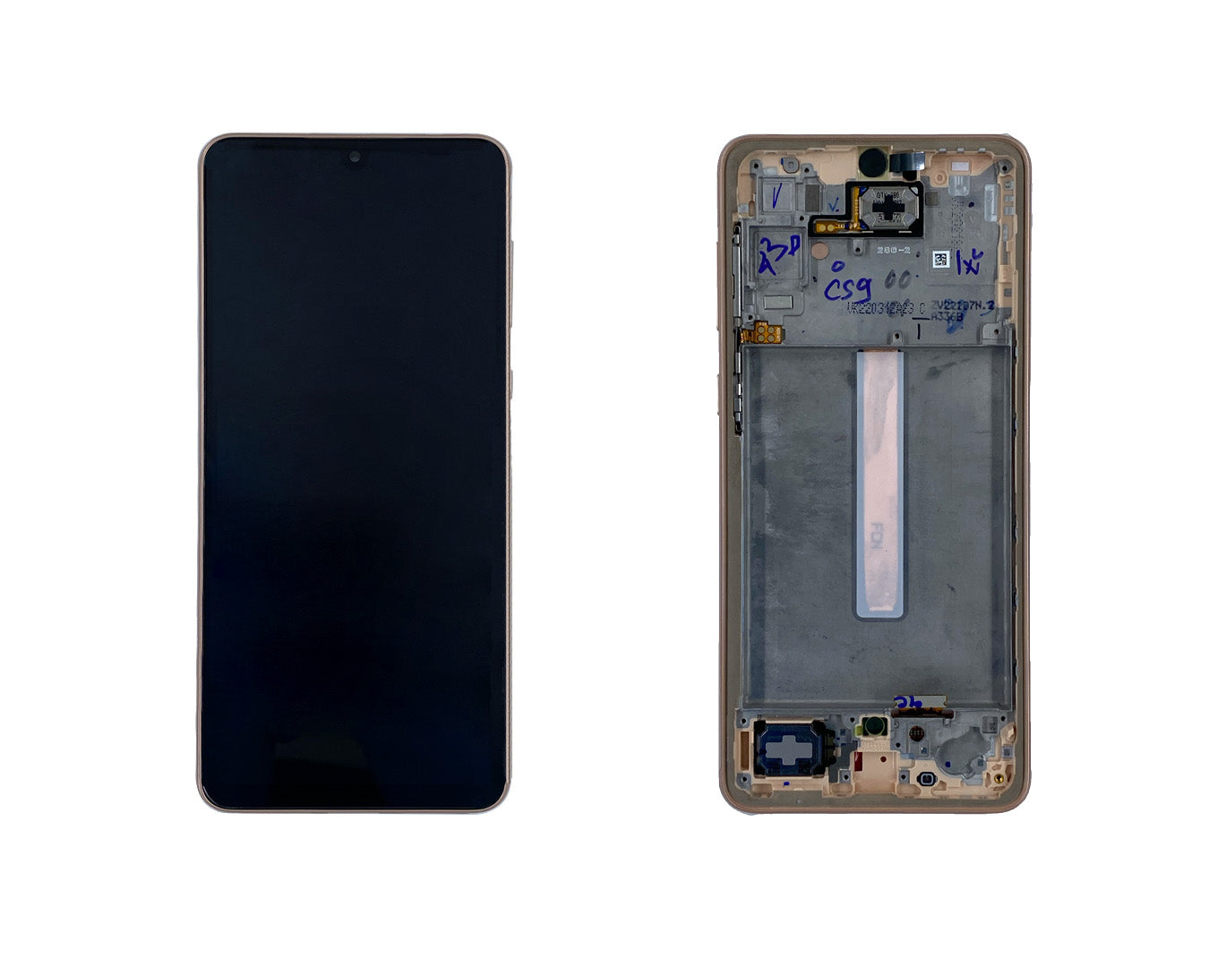 Samsung Galaxy A33 5G A336B Display And Digitizer With Frame Awesome Peach Service Pack