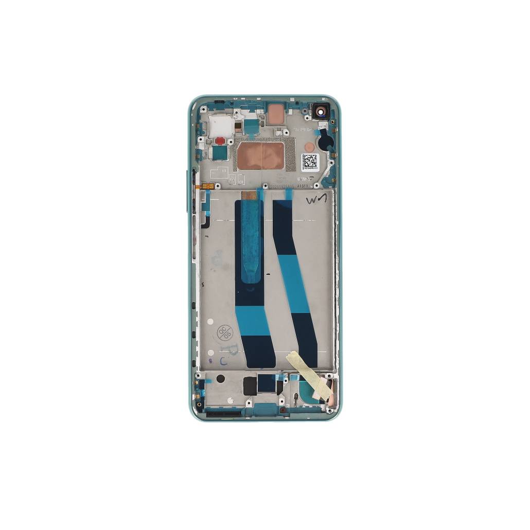 Xiaomi Mi 11 Lite 5G Display And Digitizer With Frame Mint Green Service Pack
