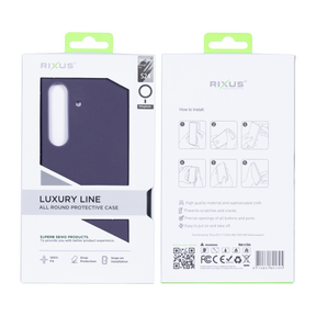 Rixus Classic 02 Case With MagSafe For Samsung Galaxy S24 S921B Purple