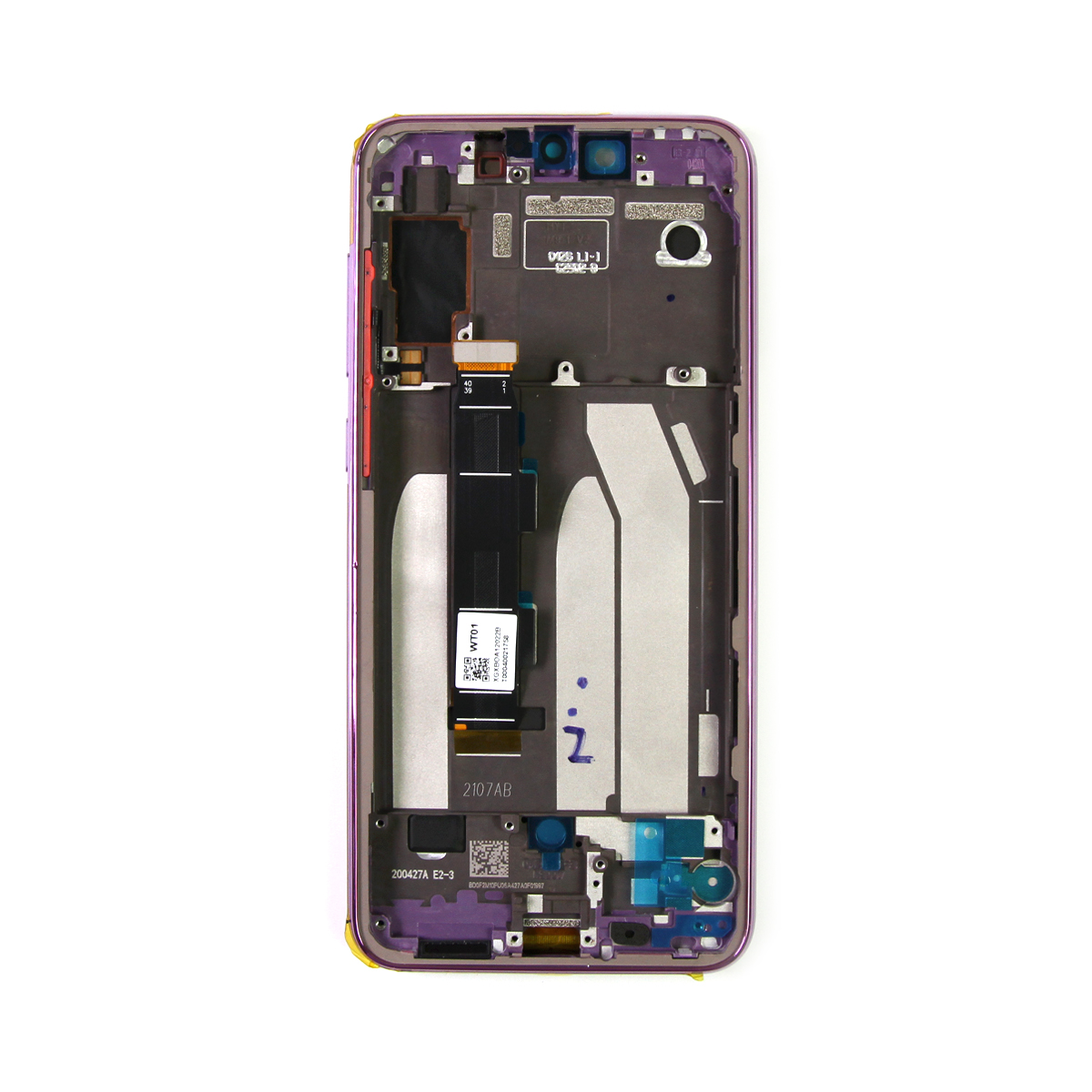 Xiaomi Mi 9 SE Display And Digitizer With Frame Violet Service Pack