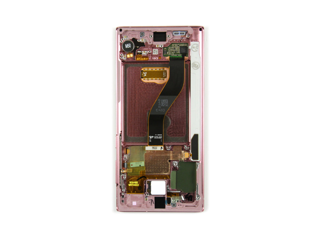 Samsung Galaxy Note 10 N970F Display and Digitizer Complete Aura Pink Service Pack