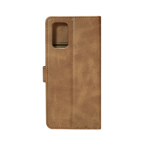 Rixus Bookcase For Samsung Galaxy A51 A515F,  A51 5G A516B Light Brown