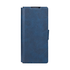 Rixus Wallet Case For Samsung Galaxy Z Fold 6 With Pen Holder Blue