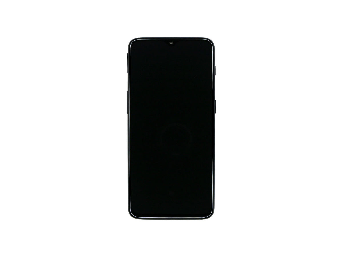 OnePlus 6T Display And Digitizer With Frame Mirror Black Refurbished