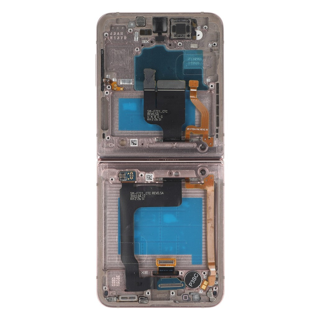 Samsung Galaxy Z Flip4 5G F721B Display And Digitizer With Frame Rose Gold Assembled