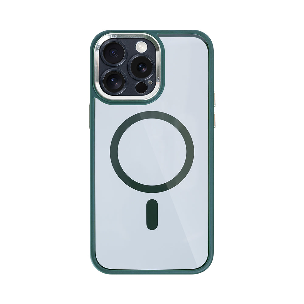 Rixus Classic 04 Case With MagSafe For iPhone 15 Pro Dark Green