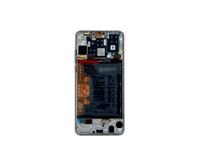 Huawei P30 Lite New Edition Display And Digitizer With Frame Pearl White Service Pack