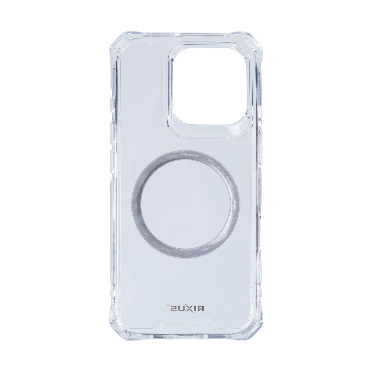 Rixus For iPhone 16 Pro Armor-X Anti Shock Case With MagSafe Transparent