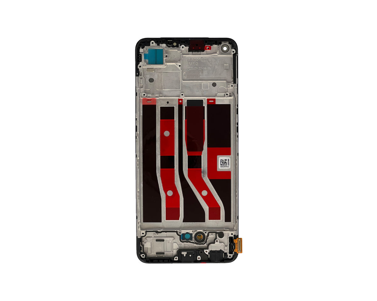 Oppo A74 4G CHP2219, F19 CPH2219 Display And Digitizer With Frame Prism Black Service Pack