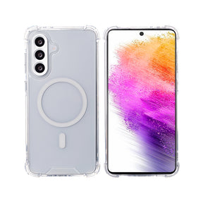 Rixus Anti-Burst Case With MagSafe For Samsung Galaxy A56 A566B Transparent