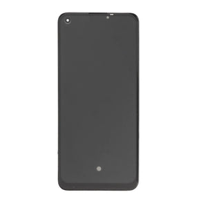 Realme 8 RMX3085 Display And Digitizer With Frame Black Service Pack