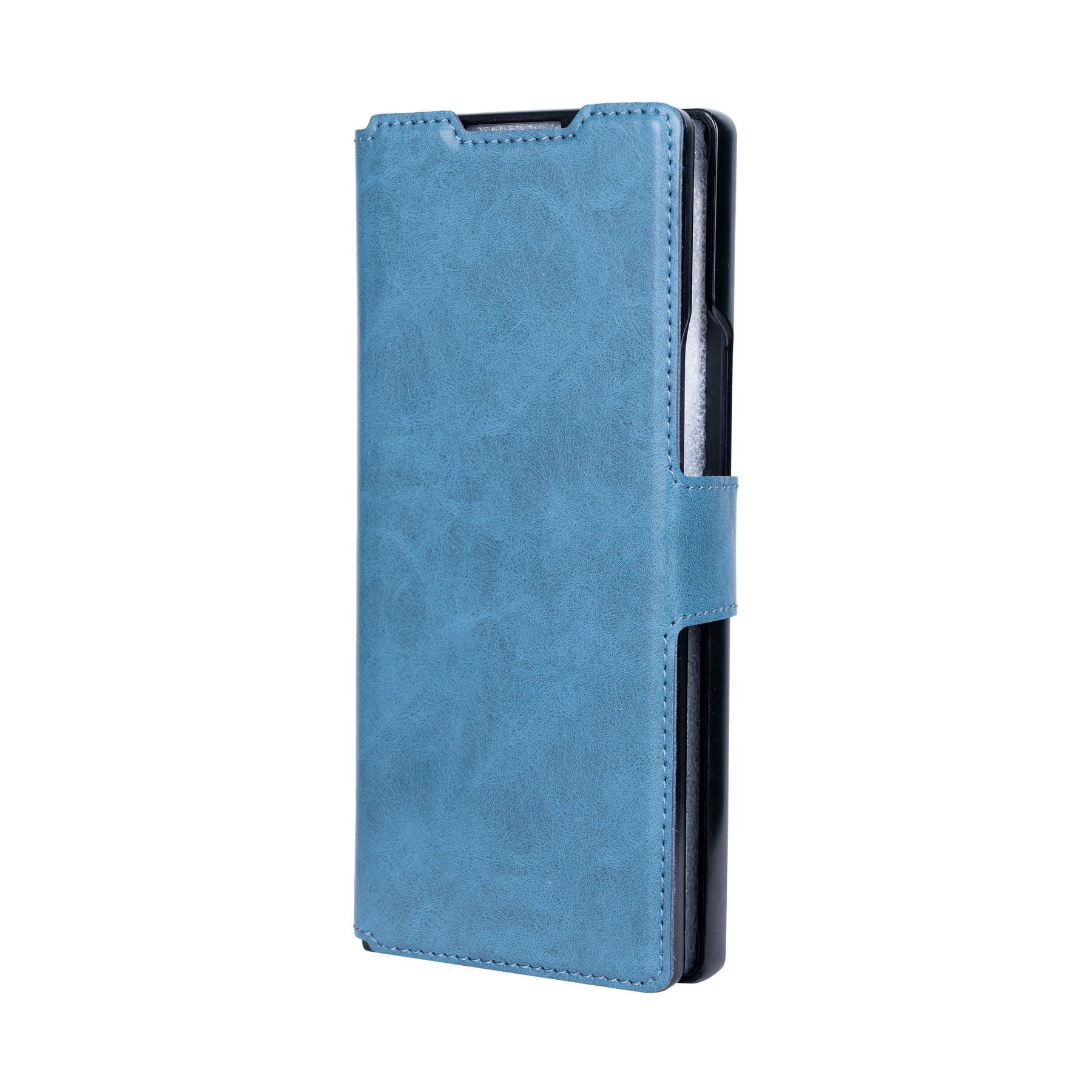 Rixus Wallet Case For Samsung Galaxy Z Fold 5 With Pen Holder Sierra Blue