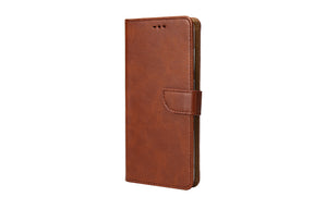 Rixus Bookcase For iPhone 15 Brown