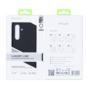 Rixus Classic 02 Case With MagSafe For Samsung Galaxy S24 Plus S926B Black