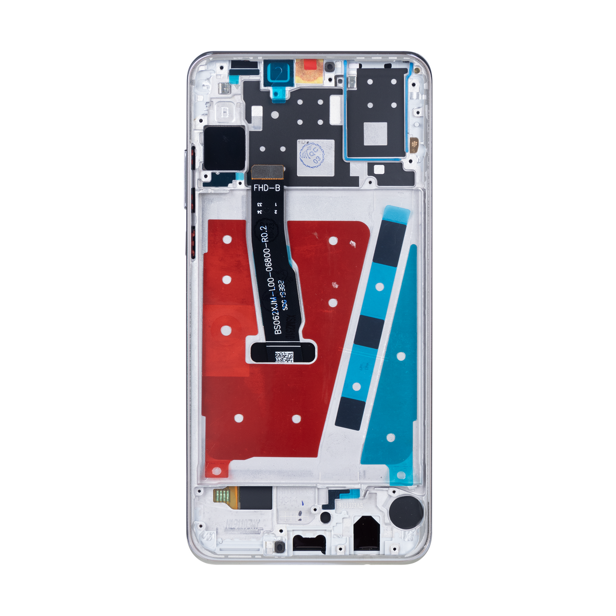 Huawei P30 Lite New Edition Display And Digitizer With Frame Pearl White Service Pack