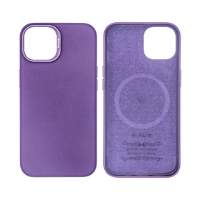 Rixus For iPhone 15 Plus Classic 02 Case With MagSafe Purple