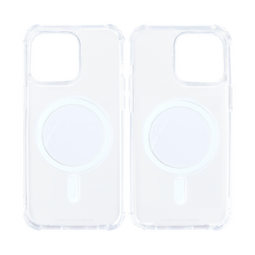 Rixus For iPhone 11 Pro Max Anti-Burst Case With Magsafe Transparent