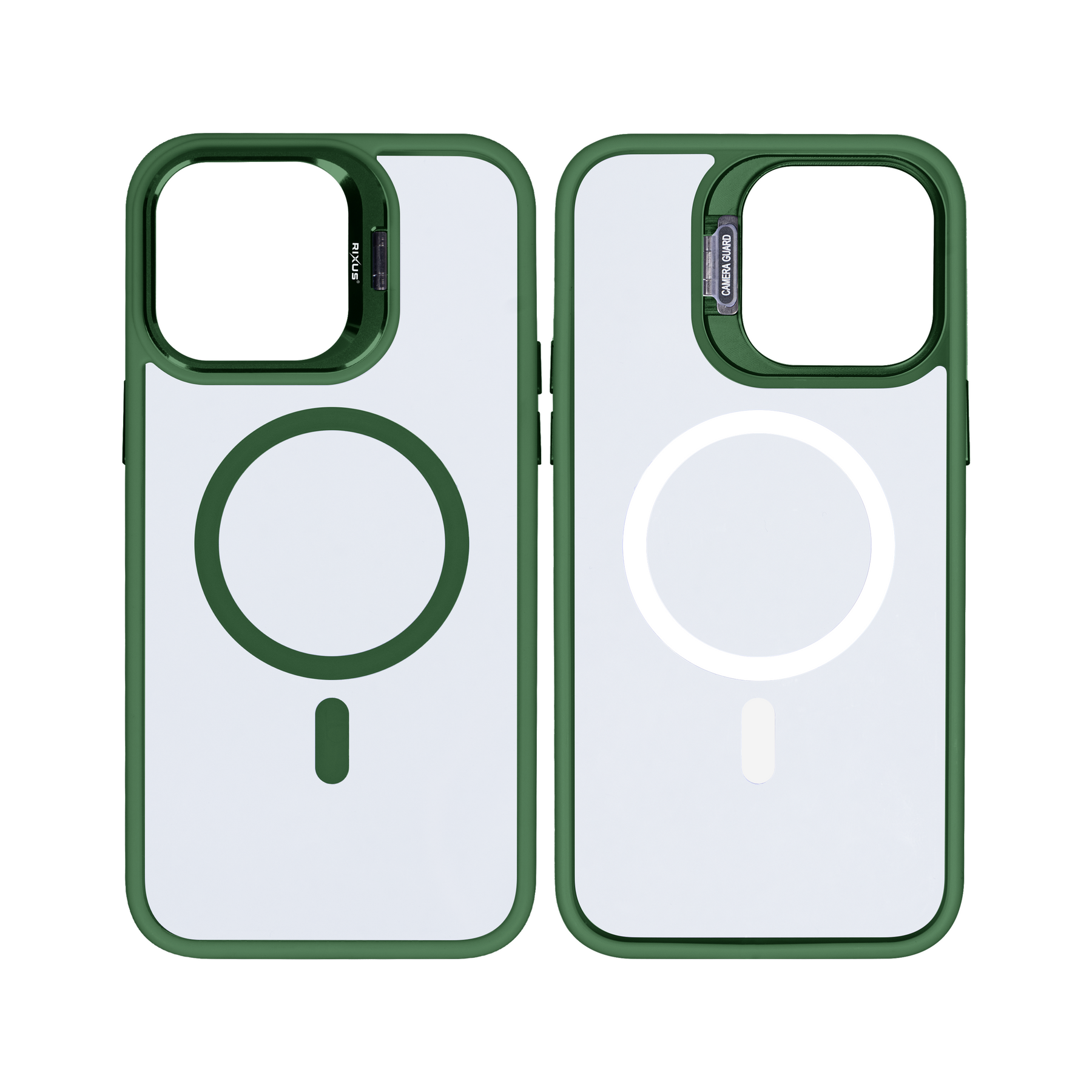 Rixus Classic 03 Case With MagSafe For iPhone 15 Plus Dark Green