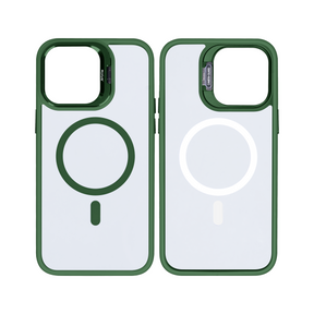 Rixus Classic 03 Case With MagSafe For iPhone 15 Plus Dark Green