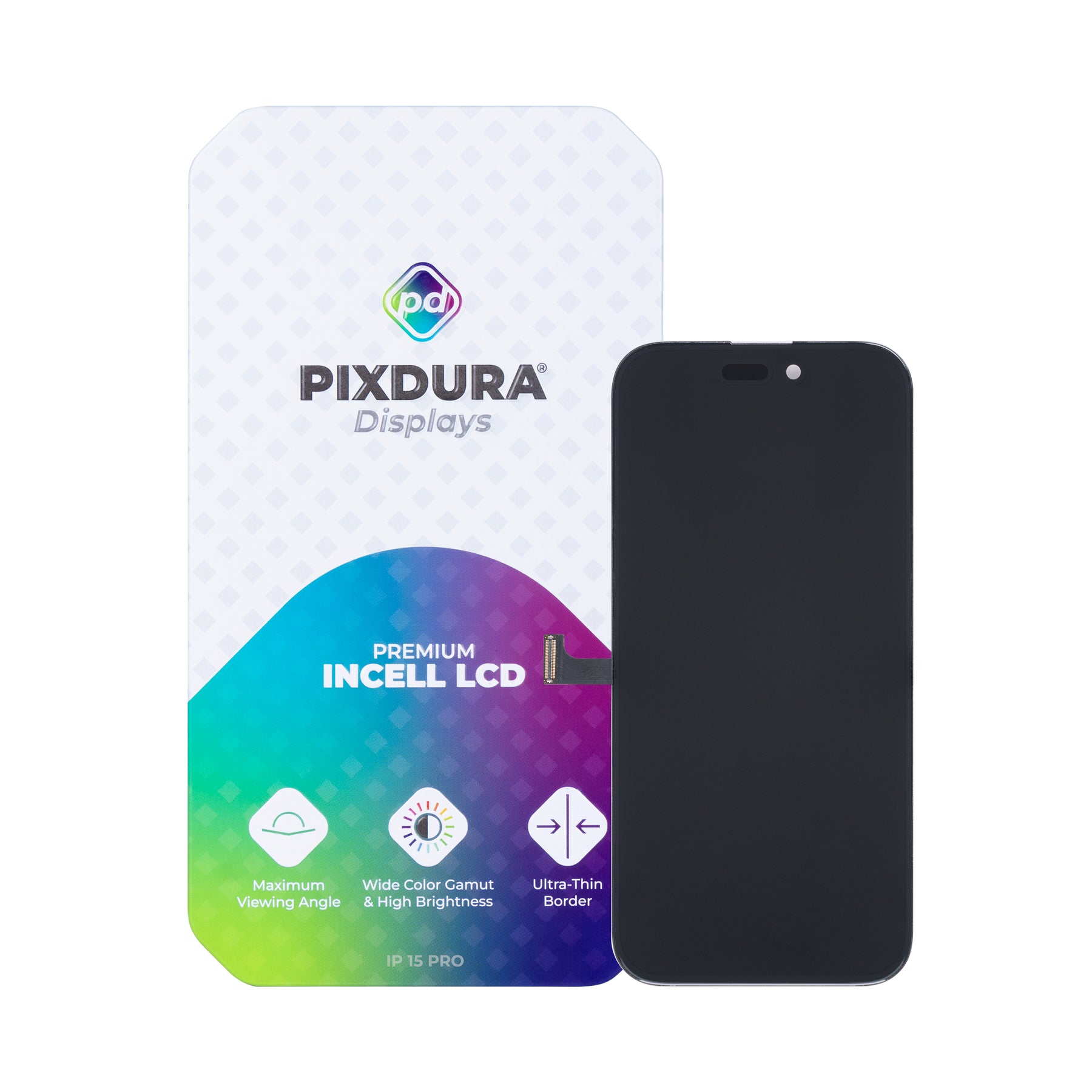 PIXDURA For iPhone 15 Pro Display And Digitizer In-Cell Premium (IC Removable)