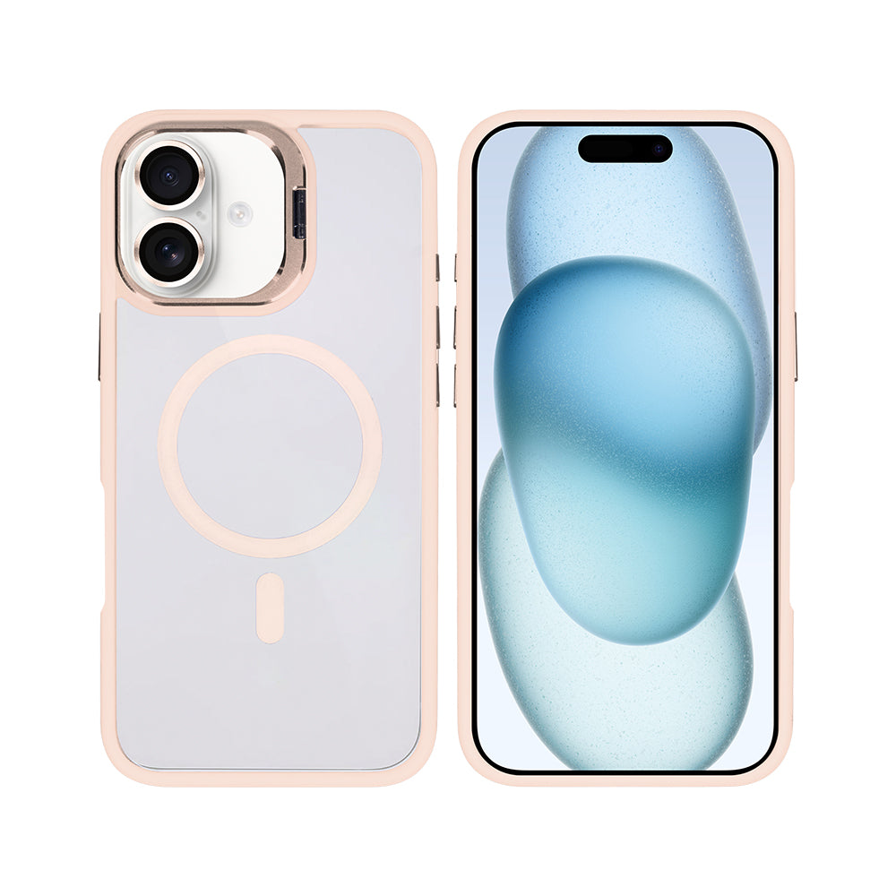 Rixus Classic 03 Case With MagSafe For iPhone 16 Light Pink