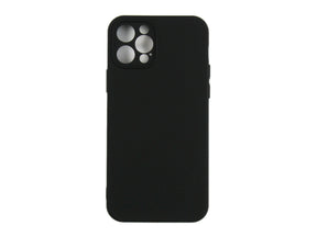 Rixus For iPhone 12 Pro Soft TPU Phone Case Black