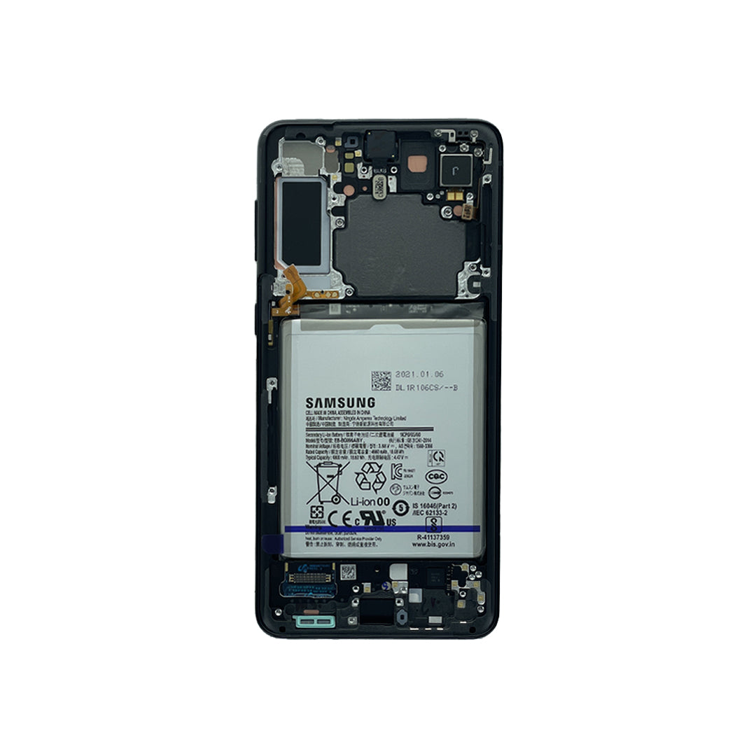 Samsung Galaxy S21 Plus 5G G996B Display And Digitizer Complete Phantom Black Service Pack