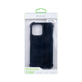 Rixus For iPhone 15 Plus Anti-Burst Case Black